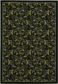 Couristan Everest 2863/6214 Royal Scroll Area Rug - Ebony