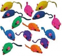 Rainbow Mice - Bag of 12 - Cat Toy