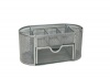 Design International Group Mesh Desk Organizer, Silver (28514)