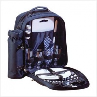 All In One Picnic Travel Backpack Plates Cutlery Set