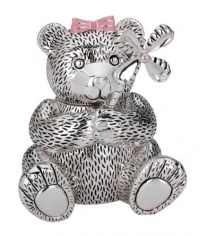 Reed & Barton Silver Plate Girl Bear Bank