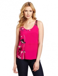 French Connection Women's Fast Anya Flower Top, Pink, 0