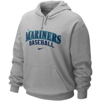 Nike Seattle Mariners Ash Gamer Hoody Sweatshirt (X-Large)