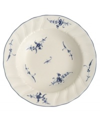 First introduced in 1768, the Vieux Luxembourg pattern is truly timeless. Dainty sprays of dark blue flowers adorn this creamy white collection for a charming tabletop that will captivate guests for years to come.