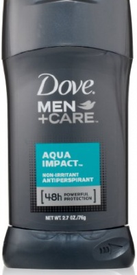 Dove Men + Care AntiPerspirant Deodorant, Aqua Impact, 2.7 Ounce (Pack of 2)