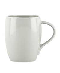 Feature modern elegance on your menu with this Classic Fjord mug. Dansk serves up serene gray stoneware in a smooth, fluid shape for a look that's totally fresh.