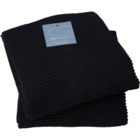 Now Designs Ripple Towel Set of 2, Black