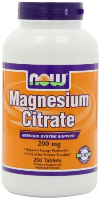 Now Foods Magnesium Citrate 200mg,  250 Tablets