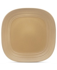 With the look of hand-thrown pottery in hard-wearing stoneware, the Swirl square platter from Mikasa enhances casual meals with fuss-free elegance. A matte finish with glazed accents adds stylish distinction to a serene tan hue.