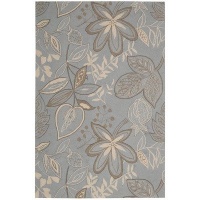 Nourison FA21-LTB Fantasy Light Grey/Blue Rug Rug Size: 1'9 x 2'9