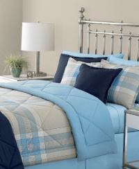 Martha Stewart ESSENTIALS Plaid Comforter, King Comforter