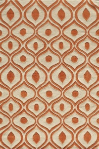 Area Rug 8x10 Rectangle Transitional Orange Color - Momeni Bliss Rug from RugPal