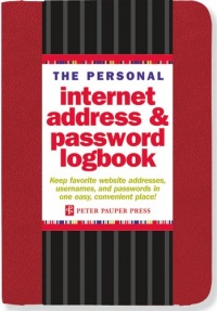 The Personal Internet Address & Password Logbook (Red)