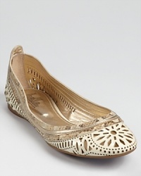 Mixing patterns and textures, these Belle by Sigerson Morrison flats feel both worldly and exotic.