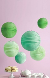 Martha Stewart Crafts Lanterns, Green Accordion