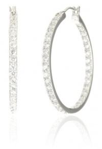 Myia Passiello Essentials Swarovski Zirconia Round Hoop Earrings