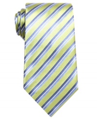 The classic. A simple striped tie from Geoffrey Beene is the standard you'll reach for again and again.