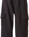 Watch Me Grow! by Sesame Street  Boys 2-7 1 Piece Cargo Pocket Pant, Black, 2T