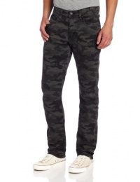 Hudson Men's Byron 5 Pocket Straight Camo, Charcoal, 31