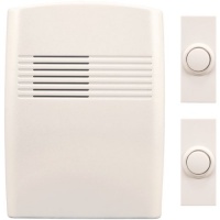 Heath Zenith SL-6162-D Wireless 2-Button Door Chime (White)