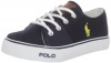 Polo Ralph Lauren Kids Cantor Lace-Up Sneaker (Toddler/Little Kid/Big Kid),Navy,6 M US Big Kid