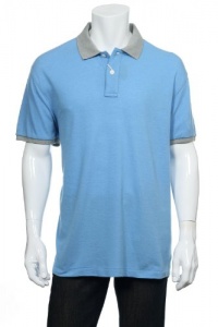 Club Room Blue Lake Heather Heather SS Polo Shirt