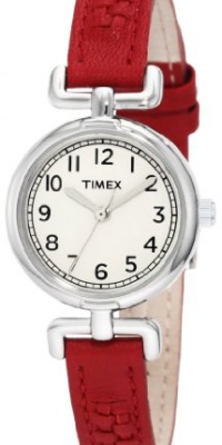 Timex Women's T2N661 Weekender Petite Casual Red Woven Strap Watch