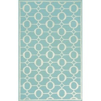 Liora Manne Spello Arabesque Aqua Outdoor Rug 8'3 x 11'6