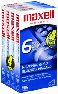 Maxell STD-T-120 Video VHS - 4 Pack