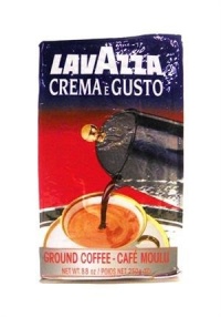 Lavazza Crema e Gusto Ground Coffee, Italian Espresso, 8.8-Ounce Brick