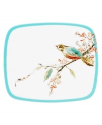 Make any meal sing with the Chirp trivet from Lenox Simply Fine. Adorned with the beloved birds and florals of Chirp dinnerware, it's a stylish way to protect your table.