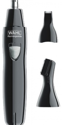 Wahl 9865-300 Deluxe Groomer Rechargeable Ear, Nose and Eyebrow Trimmer, Chrome