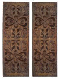 Uttermost 13643 41-1/4-Inch by 14-1/2-Inch Alexia Panels Metal Wall Art, Set of 2