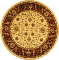 Safavieh Lyndhurst Collection LNH215A Ivory and Red Round Area Rug, 5-Feet 3-Inch