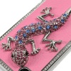 Luxury Czech Rhinestone Lizard Designer Hard Case Cover For Apple iPhone 4 AT&T