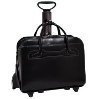 McKleinUSA WILLOWBROOK 94985 Black Detachable-Wheeled Ladies' Briefcase