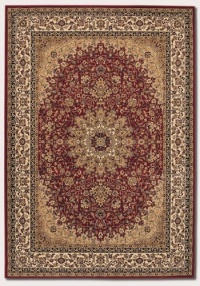 Couristan 7010/0002 IZMIR Royal Kashan 94-Inch by 134-Inch Polypropylene Area Rug, Persian Red