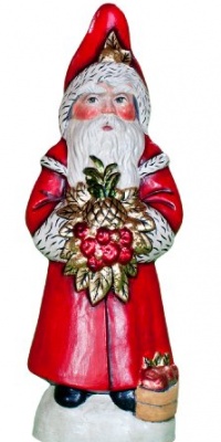 Vaillancourt Santa with Gold Pineapples