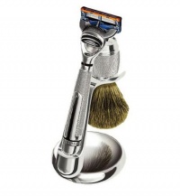 The Art of Shaving Fusion Chrome Collection Shaving Set w/ Manual Razor - 3 piece