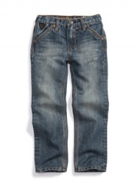 GUESS Kids Boys Soru Wash Skinny Fit Jean, MEDIUM STONE (3T)