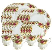 Royal Albert Old Country Roses 20-Piece Dinnerware Set, Service for 4