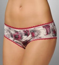 Calvin Klein Women's Seductive Comfort Hipster, Fairlady Feather Print, Small