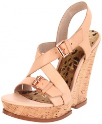 Sam Edelman Women's Josie Wedge Sandal,Natural,7.5 M US