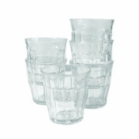 Duralex Picardie 8-3/4-Ounce Clear Tumbler, Set of 6