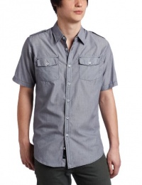 Burnside Men's Implode Woven Short Sleeve Woven Shirt