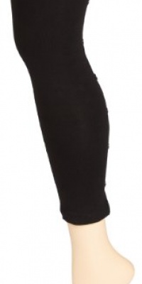 Steve Madden Legwear Womens Side Seam Button Leggings, Black, Small