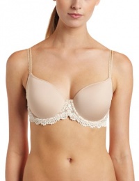 Wacoal Women's Embrace Lace Contour Bra, Naturally Nude/Ivory, 36D