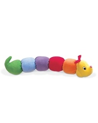 A soft, bright, and colorful caterpillar that includes all the learning features of color-teaching and sound activities in each segment which tinkle. crinkle, rattle, and squeak.