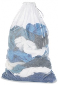 Whitmor 6154-111 Mesh Laundry Bag, White