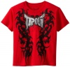 Tapout Boys 8-20 Caligula Short Sleeve Tee, Red, Medium 10/12